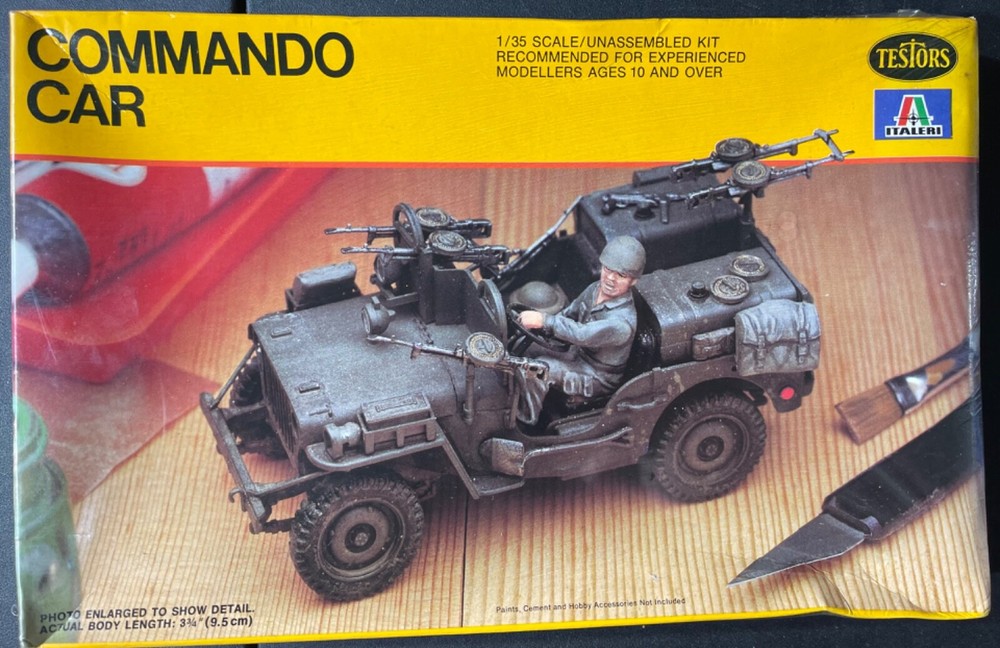 Testors Italeri Commando Car 853 1/35 FS NEW Model Kit ‘Sullys Hobbies’