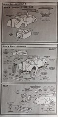 37 CHEVY CONVERTIBLE – HEADLIGHT SET – AMT T161 – MODEL CAR KIT PARTS LOT