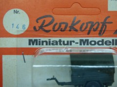 Roskopf RMM Minitanks Compatible Modern German 1 Axle 1.5T Trailer Lot #3782K