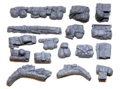 1/35 Halftrack Fender & Pack Set #4 USA WWII (Fits Dragon M2 M3 M21)- Value Gear