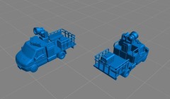 1/700/400/350/200 Air Force Airfield Vehicle Unpainted Model