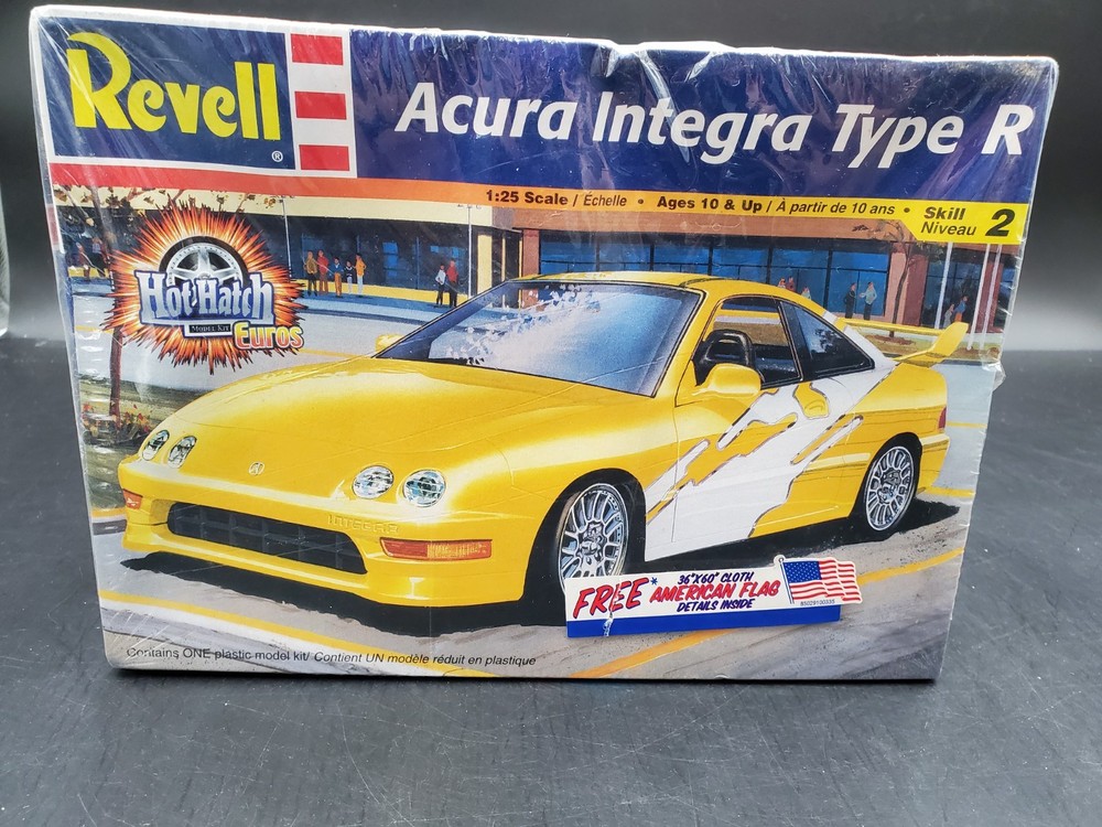 🔥😎🚦REVELL MONOGRAM ACURA INTEGRA TYPE R CAR PLASTIC MODEL KIT 1/25 SCALE