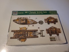 Master Box 1/72 72002 WWI British Tank MK.I “Female” Somme Battle (1916) Model