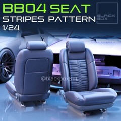 1:25-1:24 Scale Resin Stripes Pattern Bucket seat and rear set upgrade set