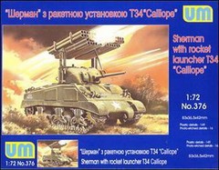 Unimodel 376 Rocket Launcher M4A3 with T34 Calliope WWII 1/72 scale