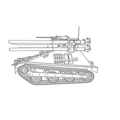 SSMODEL SS100140 1/100 Military Model US Multiple 106mm Self-propelled Rifle M50