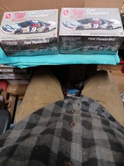 2 New Amt Ertl bill Elliot Ford Thunderbird 6740 Model Kits 1991 Nascar