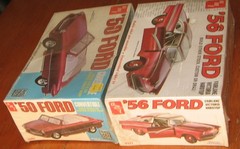 AMT 1950 Ford Convertible T353 1956 Fairlane T271 Lot of 2 Sealed 1970s Issue