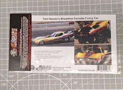 Slixx Decals Tom Hoover’s Showtime Corvette Funny Car Water Slide Decal Sheet