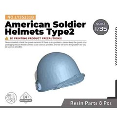 LY35231B 1/35 Model Upgrade Parts American Soldier Helmets Type2 3D PRINTING