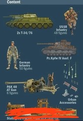 Italeri 6193 1/72 Model Kit WWII Stalingrad Siege 1942 (no buildings)