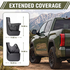 Mud Flaps for Toyota Tundra 2022-2026, No-Drill Custom Fit Splash Guards, Stop P