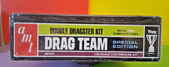 AMT Double Dragster Kit Amt627 1/25 Model Kit Sealed Metal Tin