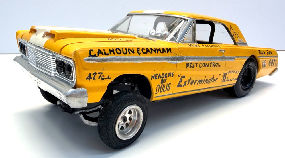 AMT 1:25 1965 Ford Fairlane Drag Car Gasser John Klaver Collection Built Model
