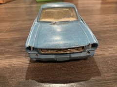 Vintage Wem-Mac 1967 Ford Mustang Fastback 2+2 GT 1/12 Plastic Promo Car Blue