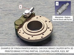 13 off, Various, 3D Print Resin, Model Car Brake Fittings, Various Scales