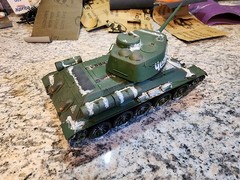 1/35th Scale Tamiya T-34-85 Soviet Armor Tank Model Built