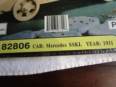 Antique Wooden Car Kit #82806 Pre-Cut 1931 Mercedes SSKL DIY Hobby Kit