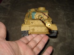 Built 003 Long Barrel German Tank 7-3/4 inches long Well Built & Painted Ex Cond