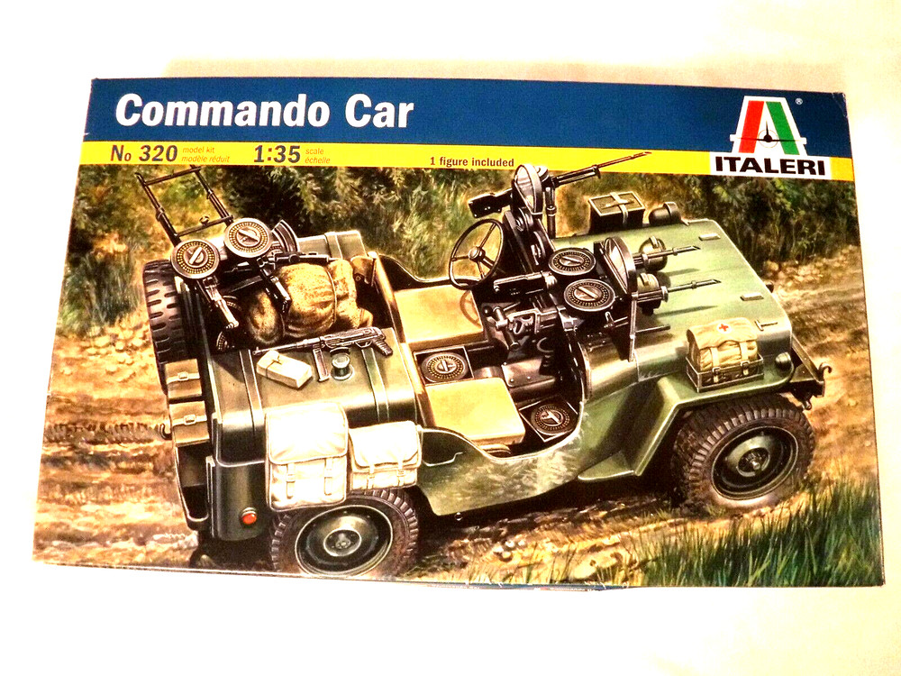 1/35 Italeri British SAS Commando Jeep 1/4 ton 4X4 LRDG # 320