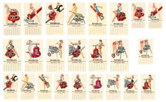1:25 G scale model car 1953 Rigid Tools pin up calendar
