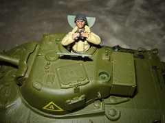 Built Tank w/Driver Long Barrel 6-1/2 inches long Well Built & Painted Ex Cond