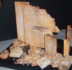 Dioramas Plus Great Bases 1/35 Diorama 4 Bases Ruins Large enough for a tank!
