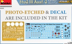 MINIART 35335 1/35 Scale StuG III Ausf. G Feb 1943 Alkett Prod. Interior Kit