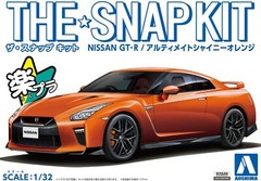 Aoshima 1/32 The Snap Kit Nissan GT-R Ultimate Orange Color Coded from Jp 1758