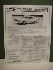 Revell – 1/25 – 1995 – ’69 Dodge Dart GTS “Bumblebee” – #7608 – Open / Complete