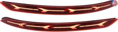 Rear Bumper Reflector Fog Brake Tail Turn Signal Light Red Yellow LED for