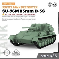 1/35 Military Model Kit Soviet SU-76M 85mm D-5S Tank Destroyer