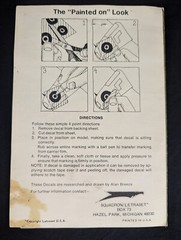 Squadron/Letraset* A4 Instant Lettering Sheet #S13780 German Armor Unit WW2 READ