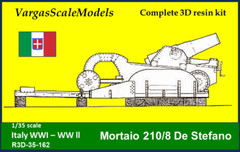 1/35 Mortaio 210/8 De Steffano Italy, Yellow Box Criel Modesl CSM SS Models