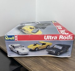 1988 REVELL ULTRA RODS Cobra,Corvette,Ultra-Vette 1:25 #7481 Open Box Complete