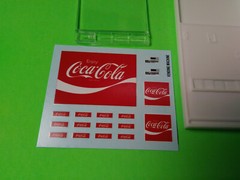 Lot of 2 ’77 Ford Pinto 1/25 Shop Diorama Coca-Cola Coke Vending Machine Decal