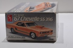 AMT ERTL 1967 CHEVELLE SS 396 PRO STREET SCALE 1:25 MODEL KIT 6986