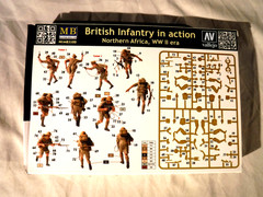 1/35 Master Box 5 Desert Rats British Infantry N. Africa WWII # 3580