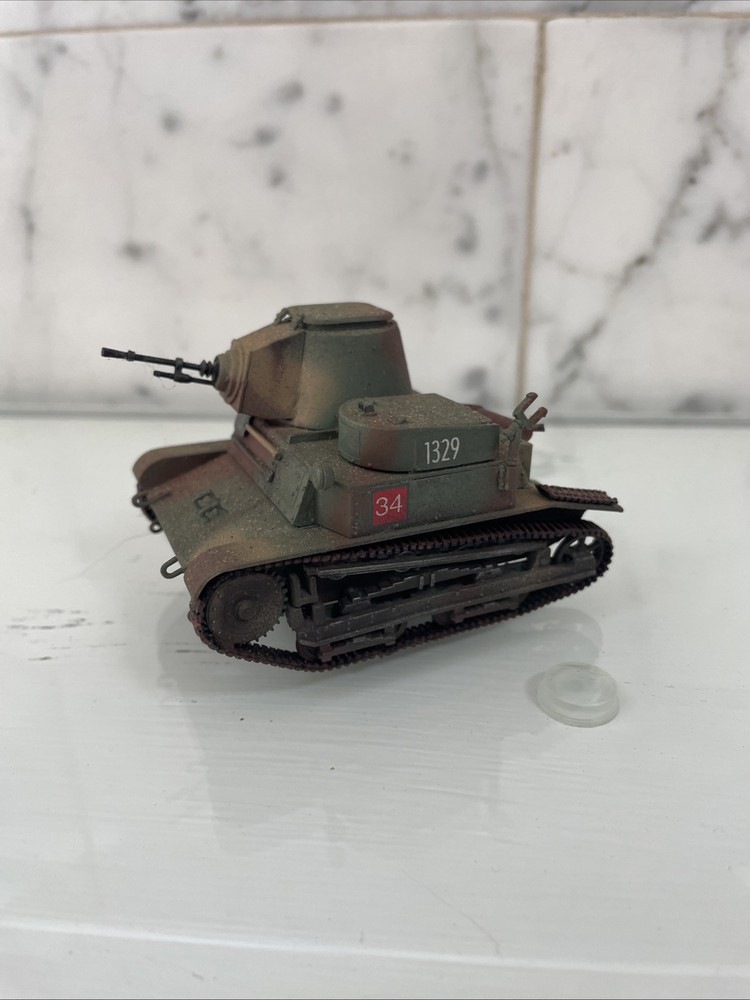 BUILT Polish Tankette TKS 20 mm gun – 1/35 – PAINTED DETAILED GR2