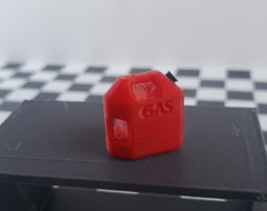 Red Tool Box Workbench Oil Pan Gas Air Compressor 1/24 1/25 Scale Garage Diorama