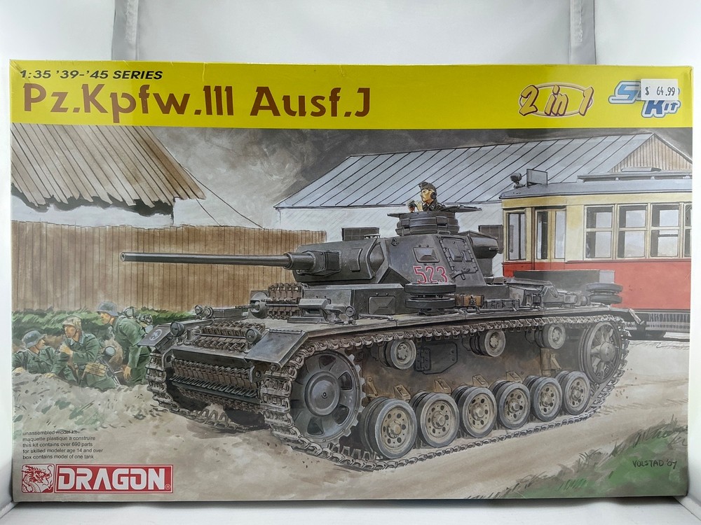 DRAGON MODELS 6394 Pz.Kpfw.III Ausf.j 2in1 SMART KIT w/Photo-Etched Parts