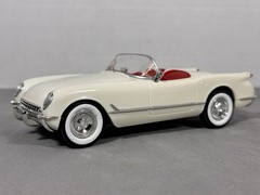 1/24 Scale 1953 Chevrolet CORVETTE Super Nice Model Car 1/25 C1 White/Red *NICE*