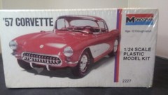 1/24 Vintage Monogram 1957 Chevrolet CORVETTE Factory Sealed 50 years!