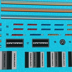 1985 Chevy Camaro Z28 1/24 Waterslide Decal Sheet Revell Interior Stripes Emblem