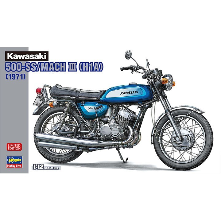 Hasegawa #21735 1/12 Kawasaki 500-SS/MACH III – H1A