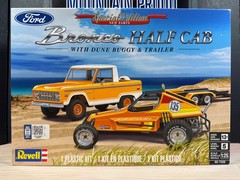 REVELL FORD BRONCO HALF CAB & DUNE BUGGY 1:25 SCALE KIT #7228 FACTORY SEALED NIB