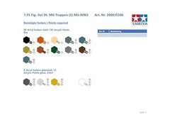 Tamiya 1/35 Military Miniature No.386 German Machine Gun Team Plastic Model Kit