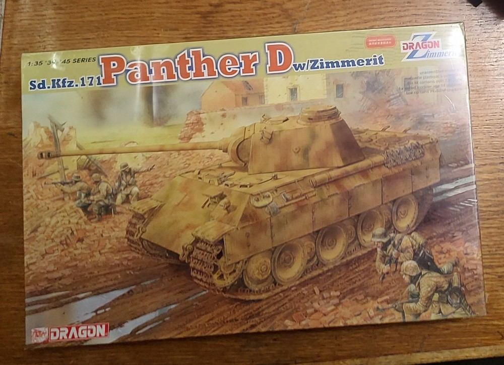 Dragon 6428 1/35 Sd.Kfz.171 Panther D w/Zimmerit-Factory Sealed