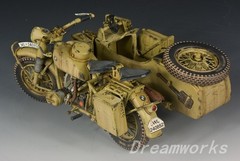 AwardWinner Built Schuco Large 1/10 Diecast BMW R75 Motorcyle Sidecar+Rebuilt