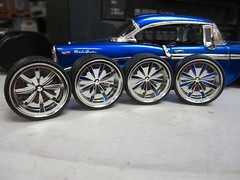 TIRE & WHEEL SETS FOR 1.24 1.25 CUSTOM CARS, TRUCKS JADA, MODEL KITS DIECAST #5